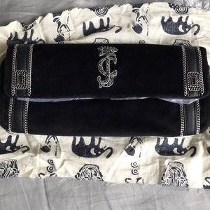 Juicy Couture Black Satchel Velvet